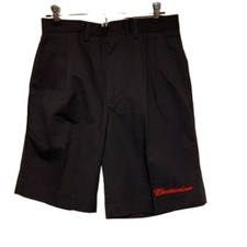 Vintage Riverside Size 29 Budweiser Blue Pleated Uniform Shorts New-2nds