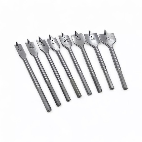 Neilsen 11tlg Flachspaten Holz Lochsäge Bohrer Sechskant Ende Set 6mm - 38mm - Bild 17 von 95
