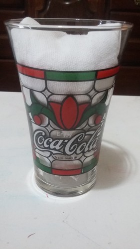 3 Coca-Cola vintage beverage glasses rear, collectible in excellent condition - Picture 3 of 5