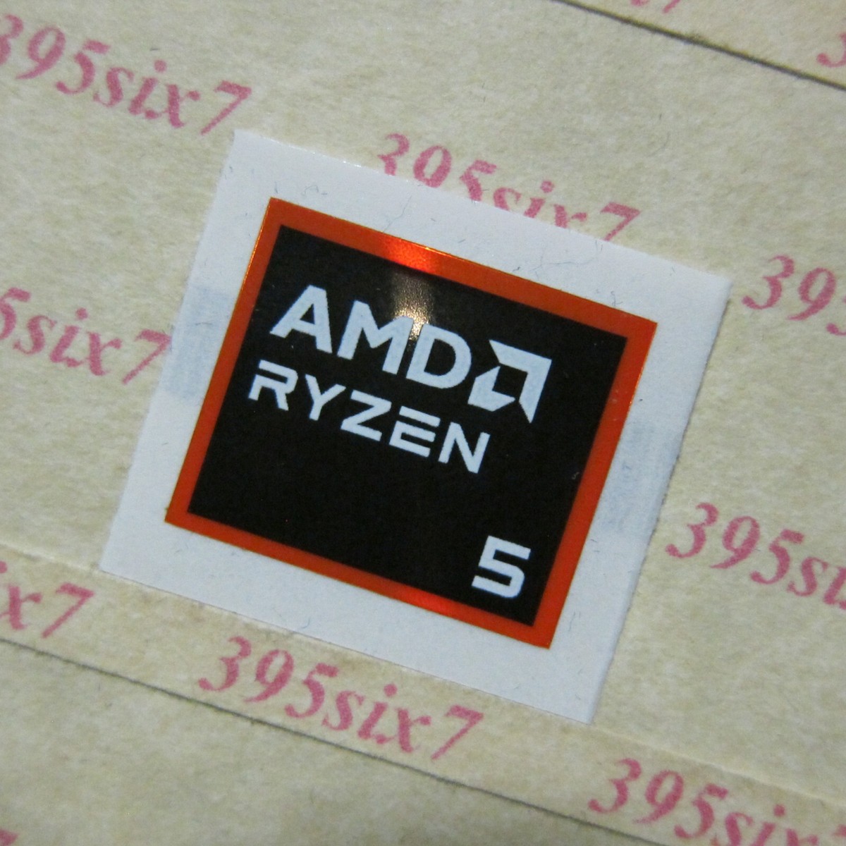 AMD RYZEN 5 Sticker 2024 Version 17mm x 20mm #202404032149 | eBay
