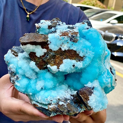 8.47LB sea patterned natural blue textured crystal, Chinese blue Aragon stone - 第 5/15 張圖片