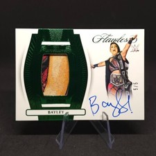 2024 Panini Flawless WWE BAYLEY Patch Autograph Emerald 5/5 #FP-BYL