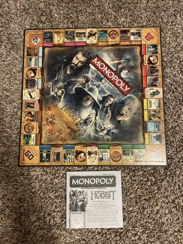 Monopoly The Hobbit Motion Picture Trilogy Edition Board Game Complete - Picture 9 of 16