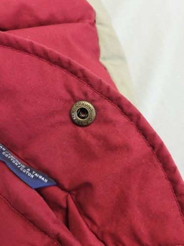 Tommy Hilfiger Vest Mens Med Red Down Puffer Color Block Reversible VTG 90s Y2K - Picture 17 of 19