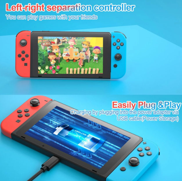 Nintendo Switch Joy-Con Pair Neon Red and Neon Blue for sale