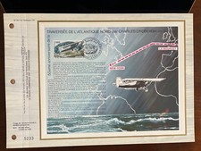 FEUILLET CEF LE SPIRIT OF SAINT LOUIS TRAV ATLANTIQUE NORD - PA50 - 1977 SODOP