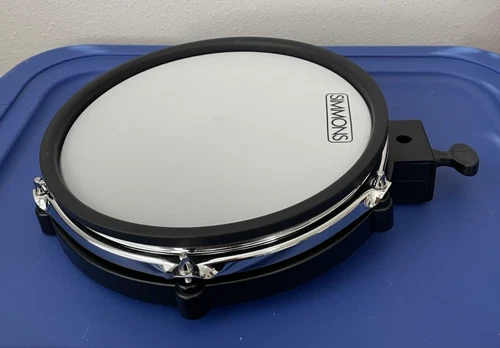 NEW ~ NEVER USED ~ SIMMONS~ ELECTRIC DRUM PAD~10 INCH~SD600SN10 ~ BLACK & CHROME