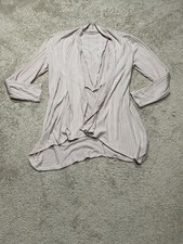 Maurices Womens Sweater/Cardigan Size Large Pink Ribbed Classic Comfort