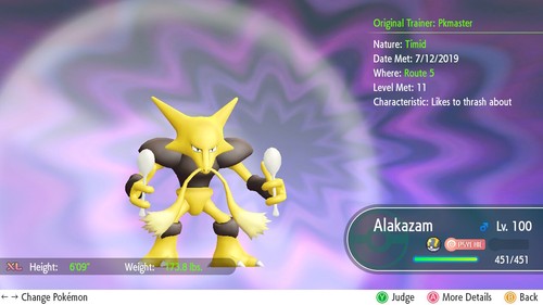 ⭐Brillante/No Brillante Abra/Alakazam 6IV XL⭐Let's Go Pikachu/Eevee HOME (💯Legal) - Imagen 13 de 21