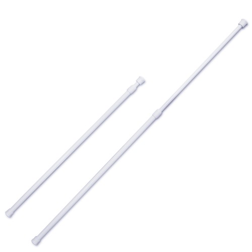 Telescopic Net Voile Tension Curtain Rail Pole Rod Rods Spring Loaded Extendable - Picture 13 of 15