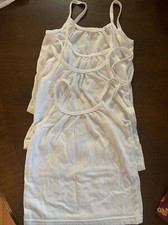 Girls' Cami White 4 Hanes TAGLESS Toddler Soft Camisole straps 4t 5t