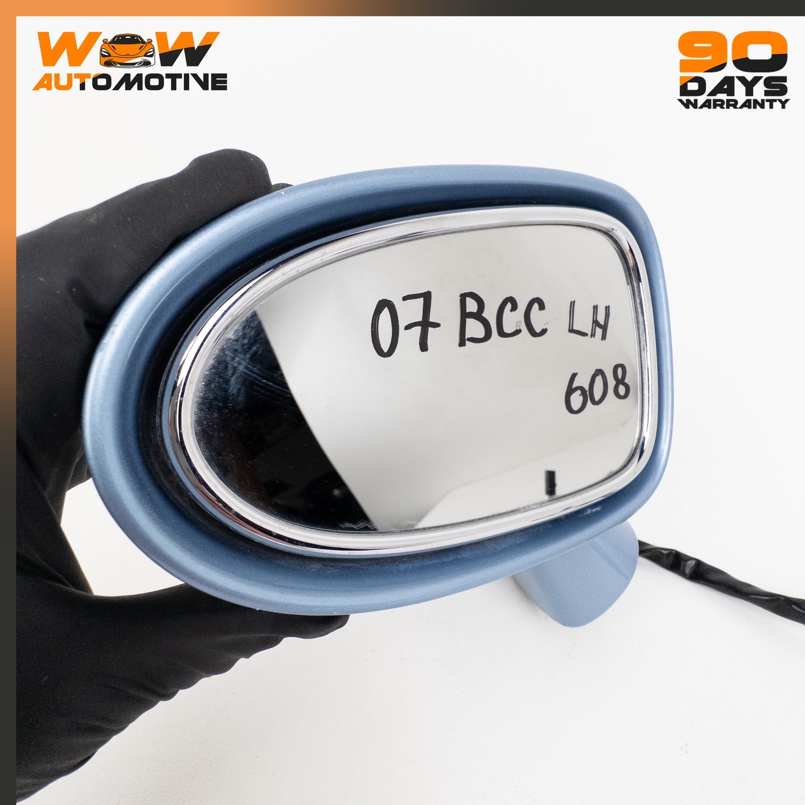 04-11 BENTLEY CONTINENTAL GTC GT LEFT DRIVER SIDE REAR VIEW DOOR MIRROR BLUE OEM