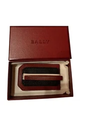 Bally Tabby 6224726 Burgundy Red Luggage Tag MSRP $100