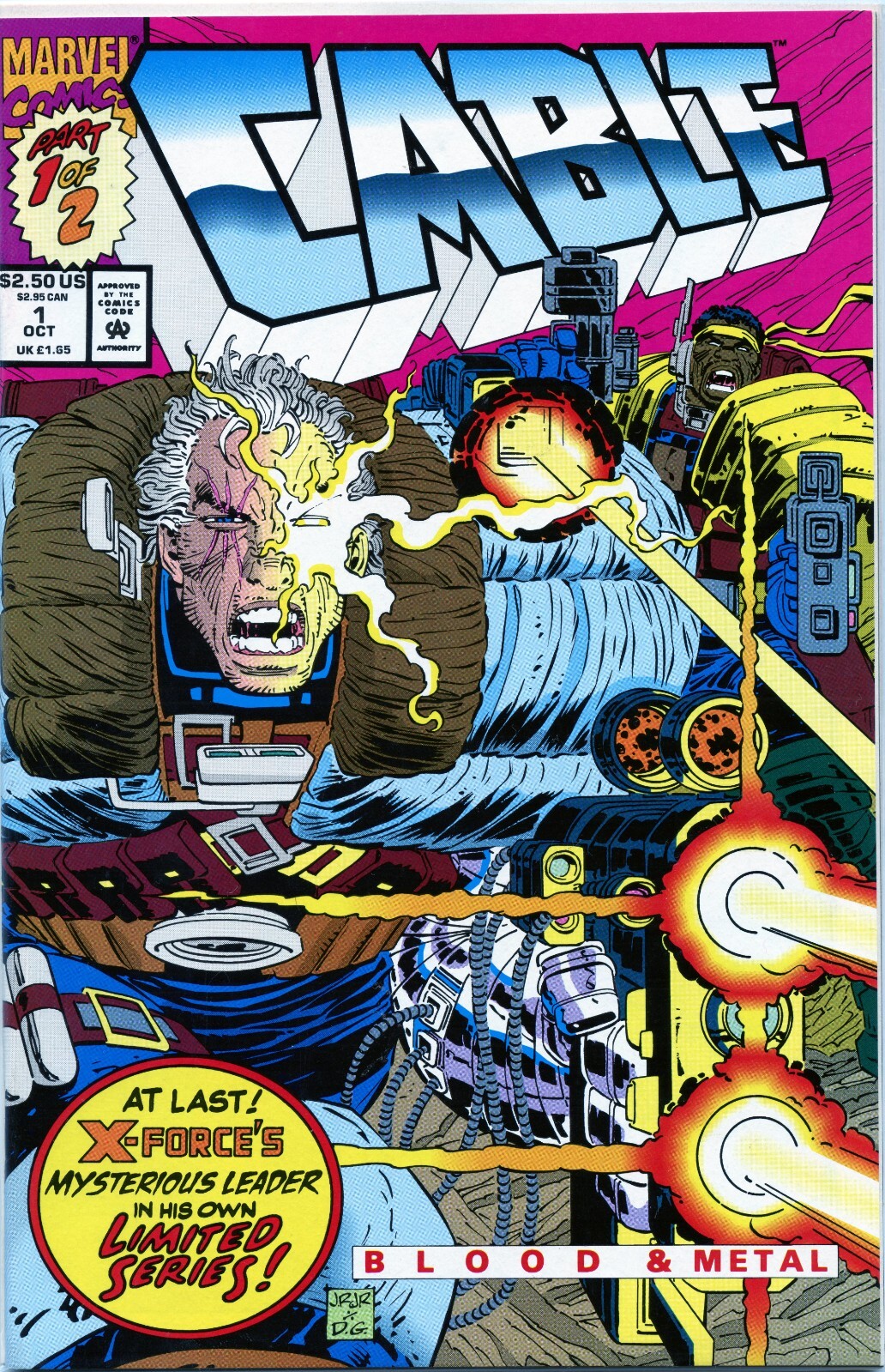 Cable #1 Oct 1992 Blood and Metal Part 1 Marvel Comic