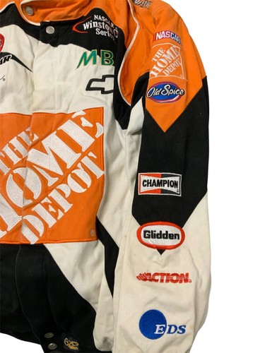 Giacca Chase Authentica Vintage NASCAR The Home Depot #20 Tony Stewart Taglia 2XL - Foto 17 di 24