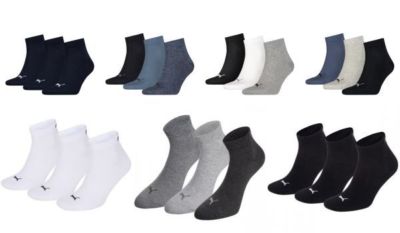 3,6,9,12 Paar Puma,Unisex QUARTER Socken, A.701230337 Life Style, Freizeit,Sport