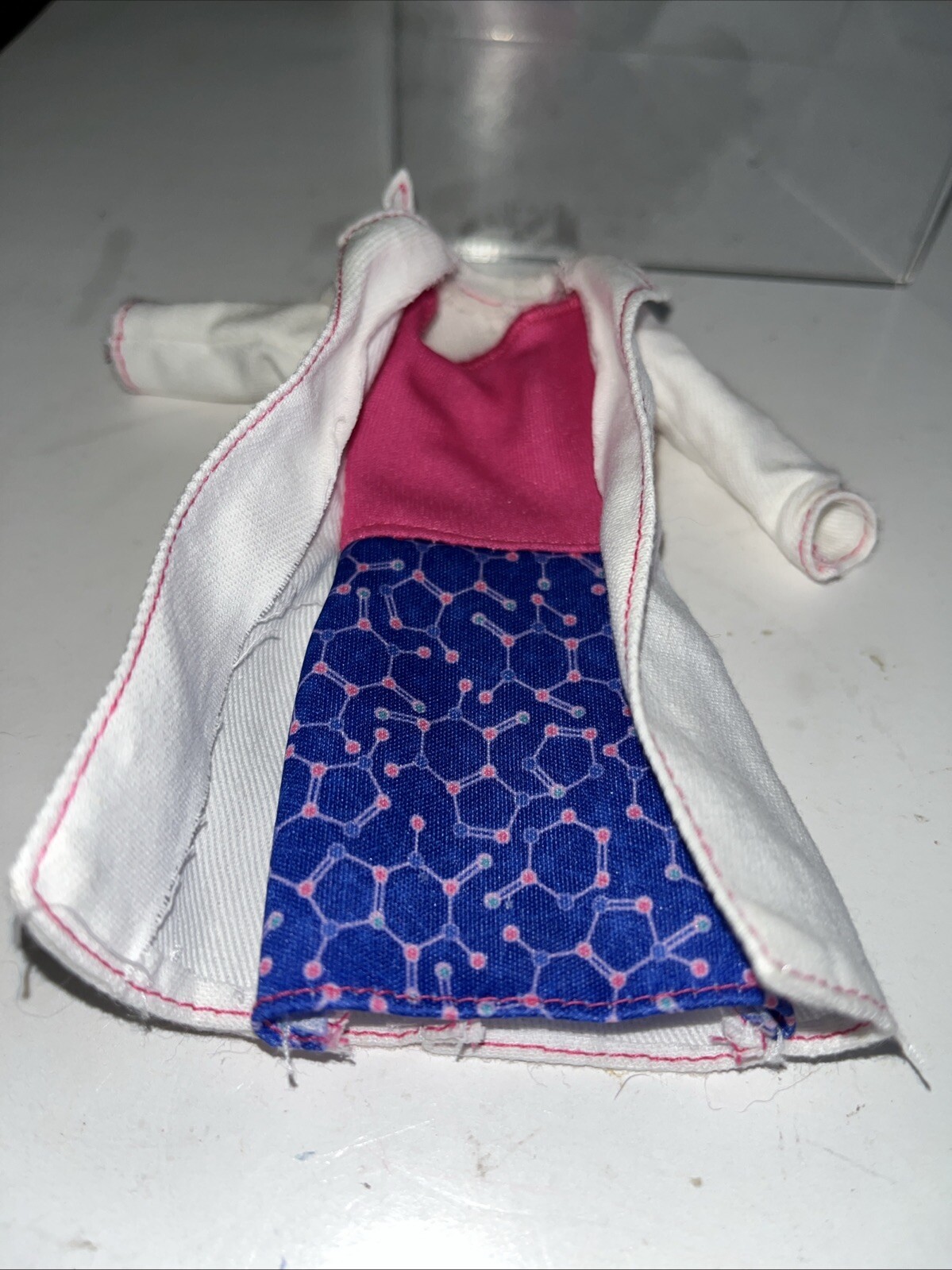 Barbie Lab Coat Dress Set for Doll Preowned May Have Musty Scent