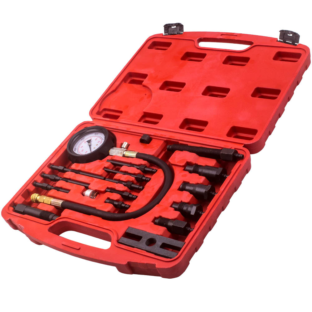 Testeur de compression cylindre resout les pertes de puissance moteur avec ses 17 pieces