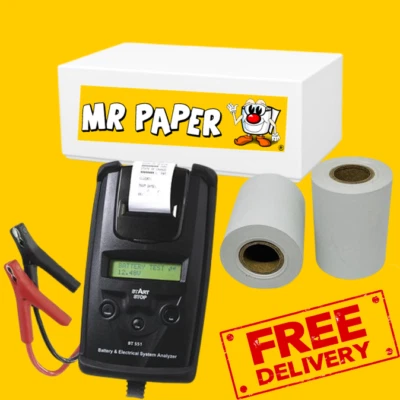 MR PAPER DHC BT551 - 37mm x 30mm Battery Tester Rolls - Box of 20 Rolls