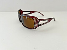 Womens Fashion Bling Sunglasses Brown Frame With Rhinestones UV400 Protection