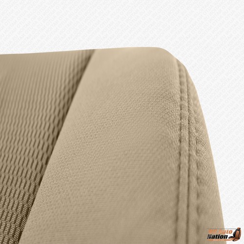 2004 2005 Ford F250 F350 F450 XLT Crew -Driver Side Bottom Cloth Seat Cover Tan - Picture 10 of 11