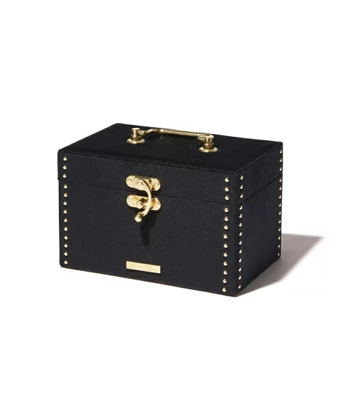 ANNA SUI x Francfranc Jewelry Box S Black Dark Red Velvet Storage