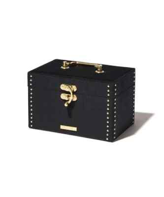 ANNA SUI x Francfranc Jewelry Box S Black Dark Red Velvet Storage