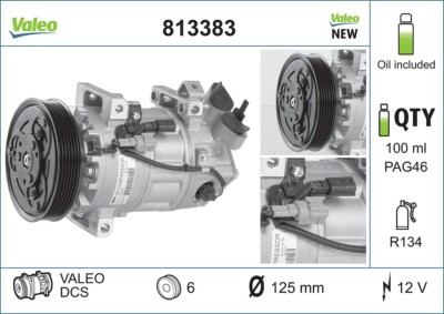 Valeo 813383 compressor, air conditioning for Renault