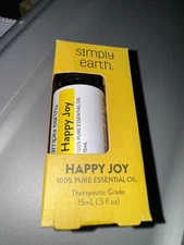 Simply Earth Pure Essential 100% Oil  15ml Happy Joy Fruity And Floral Scent