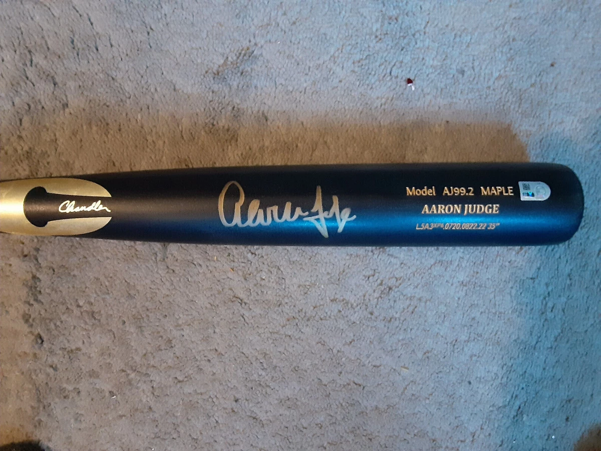 NY Yankees AARON JUDGE Autographed Chandler Game Model Bat FANATICS Certified