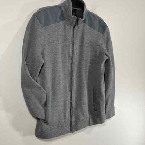 Calvin Klein Gray Long Sleeve Mock Neck Zip Up Sweatshirt Men’s Medium - Afbeelding 1 van 8