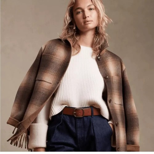 Banana Republic Ceres Merino-Cashmere Sweater $250 M Medium #443719 - 第 1/8 張圖片