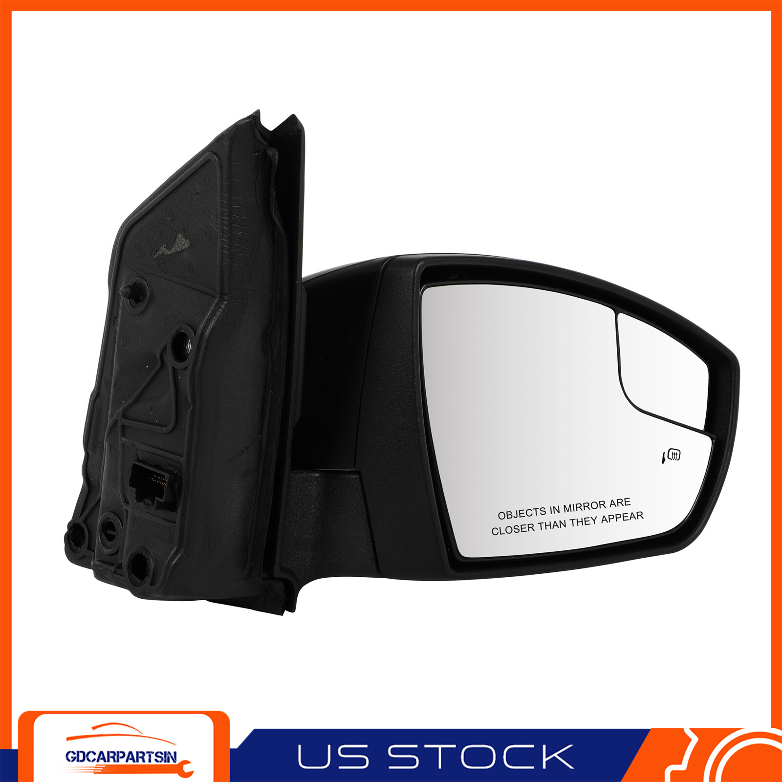 Power Mirror Right Passenger Side Heated w/Signal Lamp For 2013-2016 Ford Escape