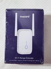 Macard N300 Wi-Fi Range Extender with Dual Antennas - Enhances Wi-Fi Coverage