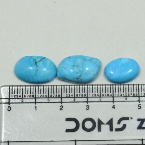 20.45Ct 100%Natural Turquoise Cabochon Gemstone Lot - Picture 3 of 8
