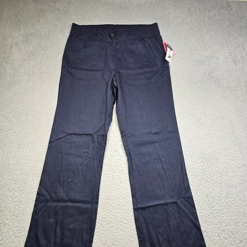 IZOD Schoolwear Pants Youth Size 14.5 Blue Pull On Straight Leg Uniform Girls - Picture 3 of 14