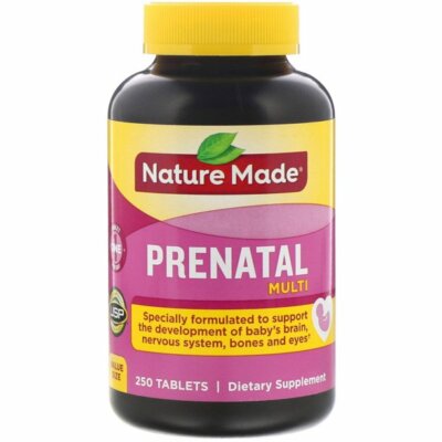 Nature Made Prenatal Multi- 250 Tablets