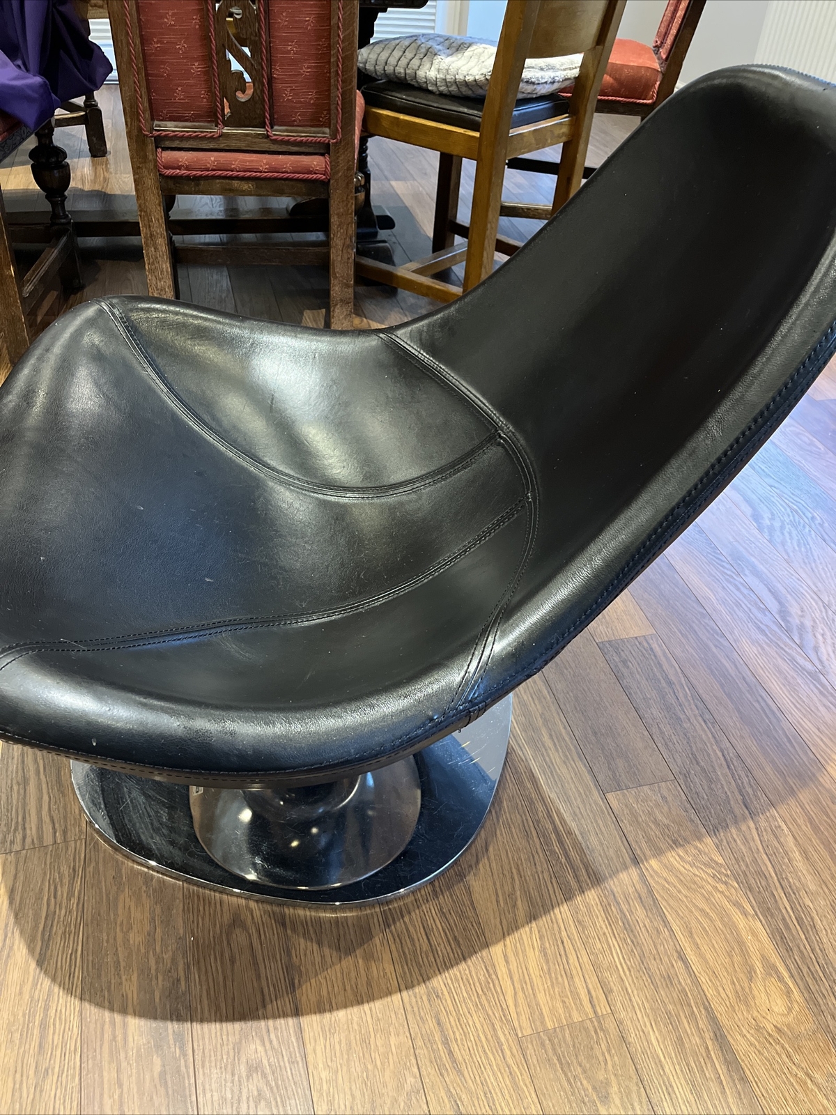Black Leather Swivel Chair Chair Tirup Carl Ojerstam Ikea 2008 eBay