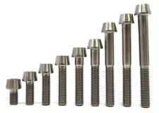M6 Titanium Tapered Head Bolt Fastener (10,15,18,20,25,30,35,40,45,50,55,60 mm)
