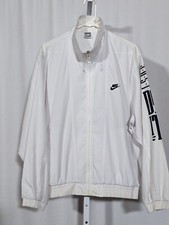 Nike Vintage 1992 Gray Tag White Just Do It Script Track Zip Jacket Jordan Court
