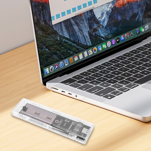 M.2 PCI-e NVME Clear SSD Case 10Gbps USB3.1 Type C Hard Disk Case M Key B +M Key - Bild 2 von 14