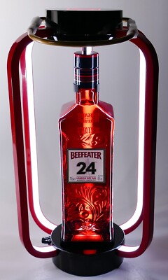 Beefeater 24 London dry Gin Glorifier LED Laterne Lampe Deko Glas Rot 7837