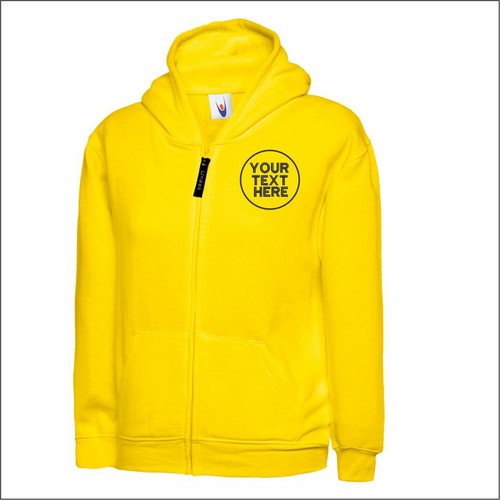 Personalised Embroidered Childrens Classic Full Zip Hooded Sweatshirt Hoodie TOP - Picture 12 of 15