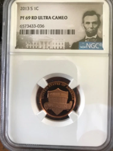 2013 S PROOF LINCOLN CENT GRADED PF69 RD ULTRA CAMEO BY NGC
