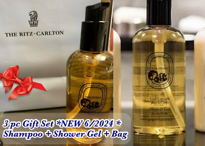 3pc Diptyque Philosykos Shampoo Body Wash Gel Lavant 10oz Gift Bag