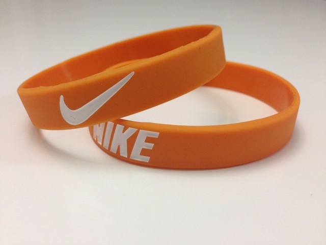 Nike JUST DO IT. wristband baller bracelet nba sport BLACK with white silicone | eBay