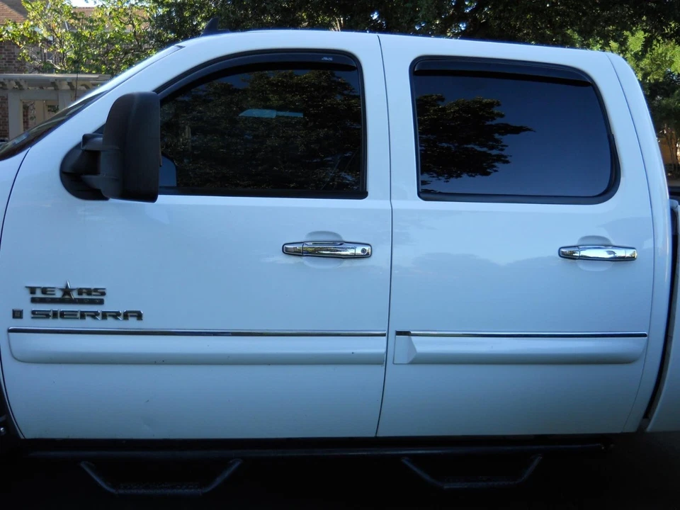 Protectores de lluvia en canal AVS 194515 para Silverado 2008-2013 doble cabina y suburbano Foto 2 de 4