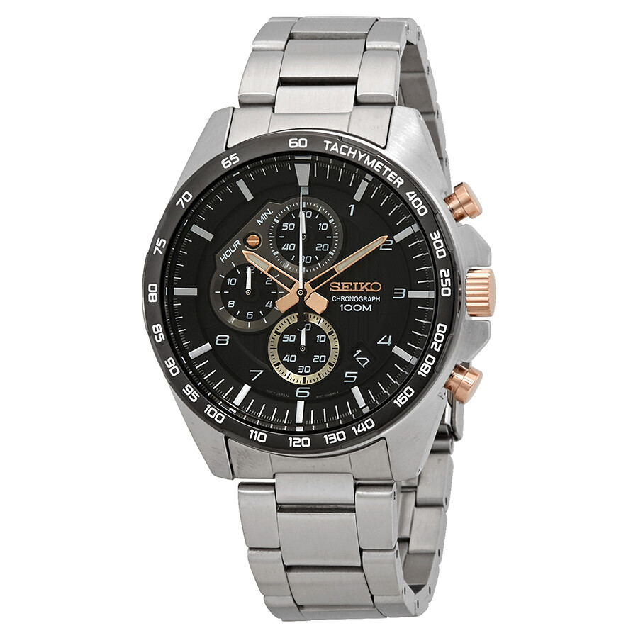 Seiko Men's Black Watch - SSB323P1 for sale online | eBay