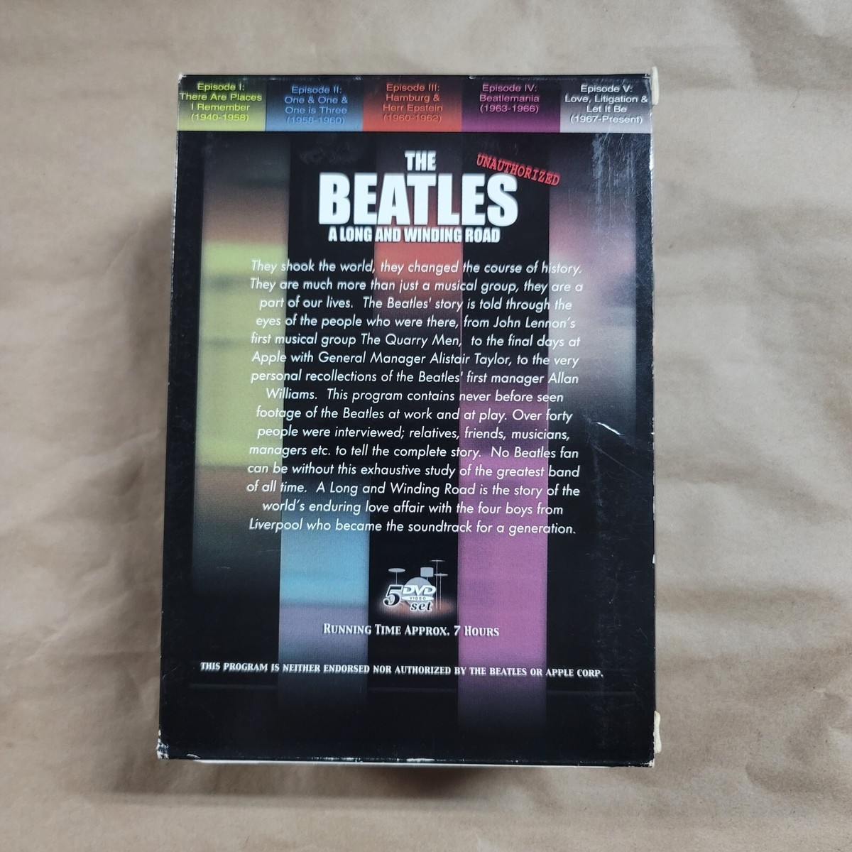 A Long And Winding Road By The Beatles (5DVD Box Set, 2003