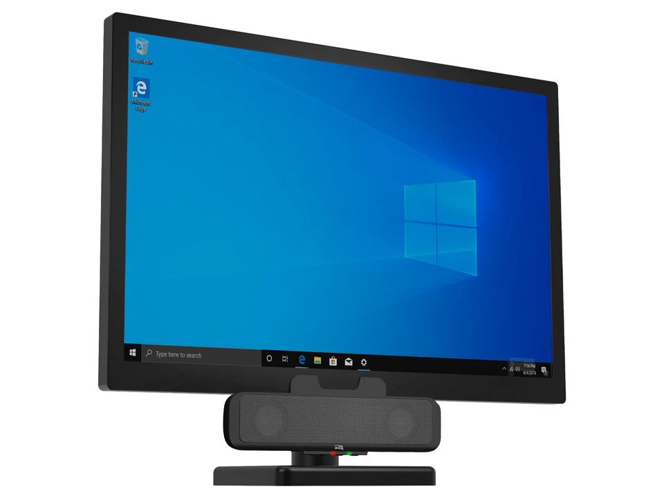 NUEVO Barra de Altavoz Estéreo USB Cyber Acoustics (CA-2890) - Se sujeta fácilmente al Monitor Foto 2 de 4